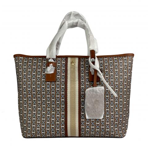 Tory burch gemini discount link tote light umber